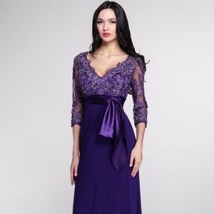 Terani Couture evening dress, purple, size 10